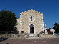 France, Ain, Le Plantay, Eglise, Facade